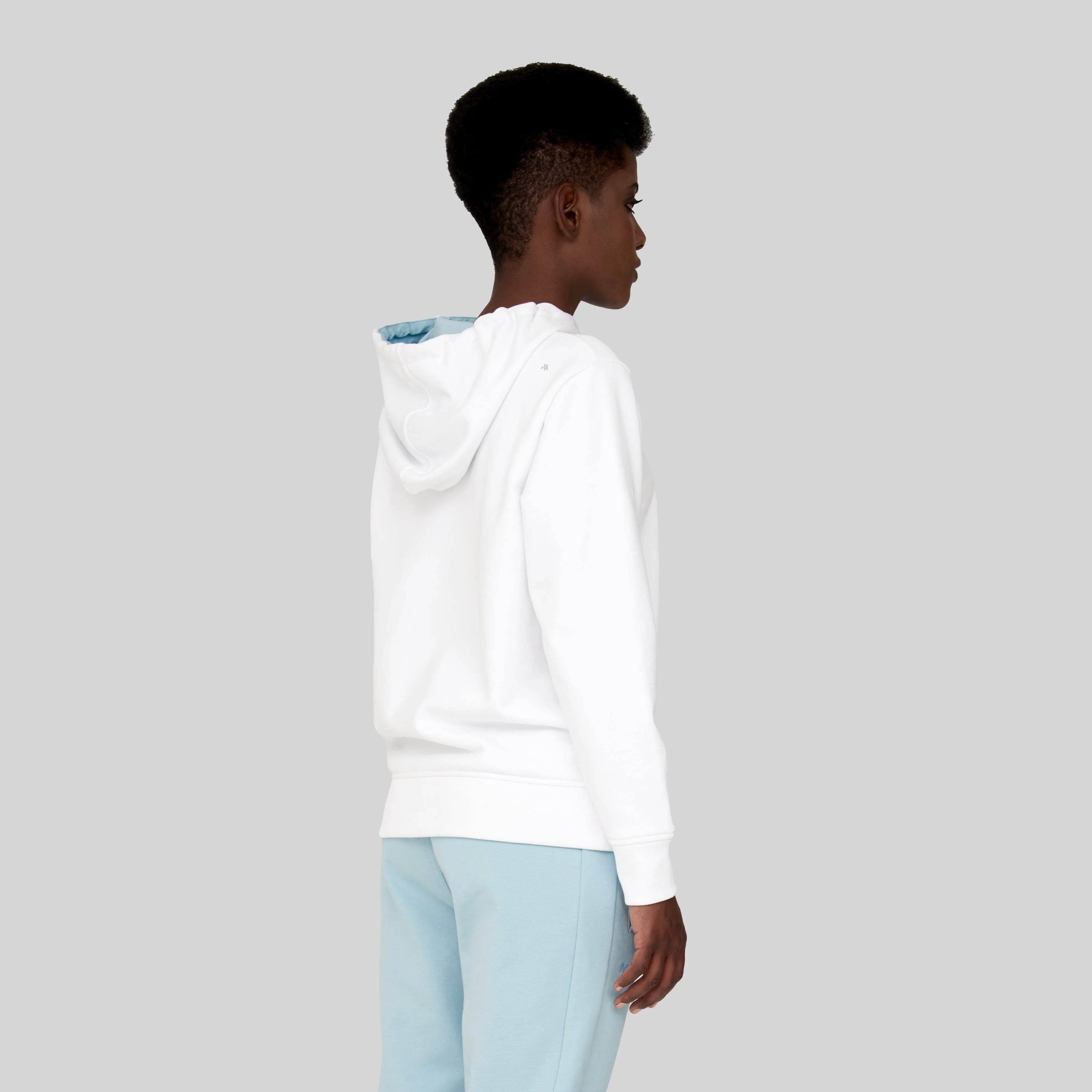 ANFISA WHITE HOODIE | Monastery Couture
