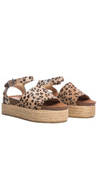 Sandalia piel animal print - Llena Eres De Gracia